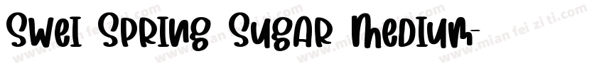 Swei Spring Sugar Medium字体转换